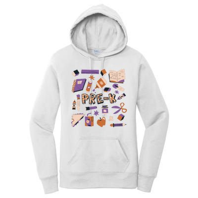 Pre K Kindergarten Back To School Women's Pullover Hoodie