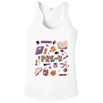 Pre K Kindergarten Back To School Ladies PosiCharge Competitor Racerback Tank