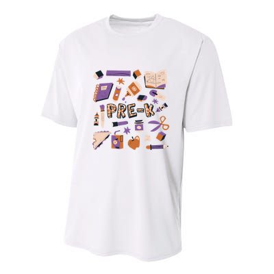 Pre K Kindergarten Back To School Youth Performance Sprint T-Shirt