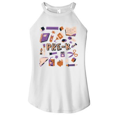 Pre K Kindergarten Back To School Women's Perfect Tri Rocker Tank