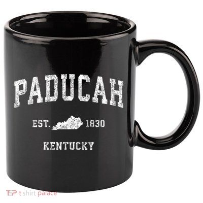 Paducah Kentucky Ky Vintage Sports 11oz C Handle Ceramic Mug
