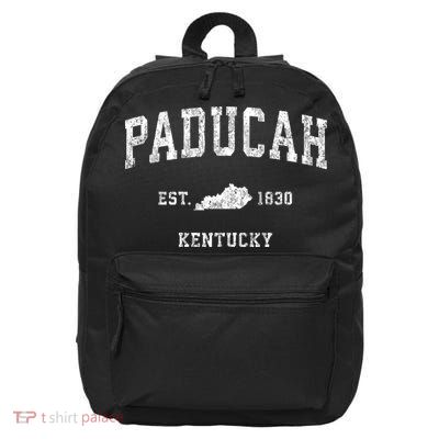 Paducah Kentucky Ky Vintage Sports 16 in Basic Backpack