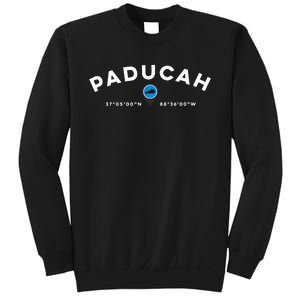 Paducah Kentucky Ky Graphic Map Sweatshirt