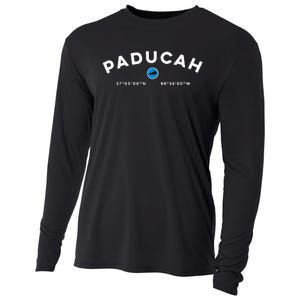 Paducah Kentucky Ky Graphic Map Cooling Performance Long Sleeve Crew