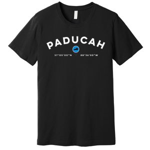 Paducah Kentucky Ky Graphic Map Premium T-Shirt