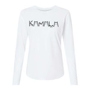 Positive Kamala Lettering For Kamala Harris 2024 Womens Cotton Relaxed Long Sleeve T-Shirt