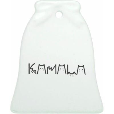 Positive Kamala Lettering For Kamala Harris 2024 Ceramic Bell Ornament