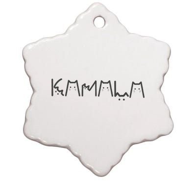 Positive Kamala Lettering For Kamala Harris 2024 Ceramic Star Ornament