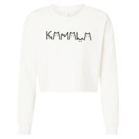 Positive Kamala Lettering For Kamala Harris 2024 Cropped Pullover Crew