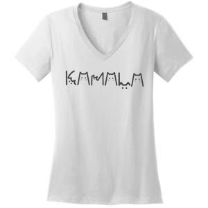 Positive Kamala Lettering For Kamala Harris 2024 Women's V-Neck T-Shirt