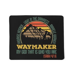 Promise Keeper Light In The Darkness Miracle Worker Mousepad