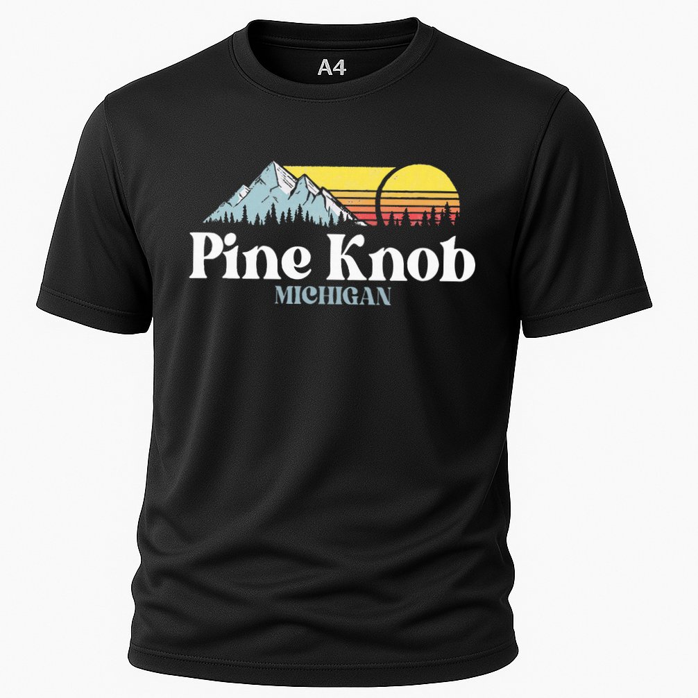 Pine Knob Michigan Ski Snowboarding Vacations Hiking Trails Cooling Performance Crew T-Shirt