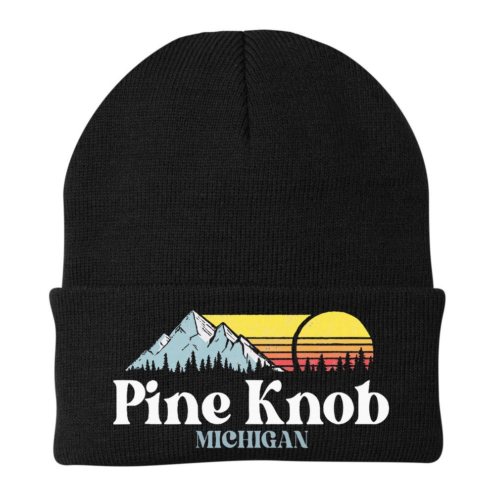 Pine Knob Michigan Ski Snowboarding Vacations Hiking Trails Beanie