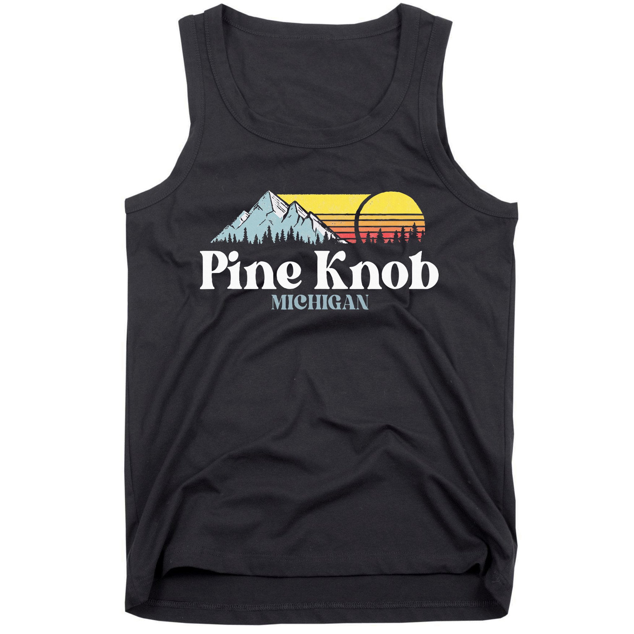Pine Knob Michigan Ski Snowboarding Vacations Hiking Trails Tank Top