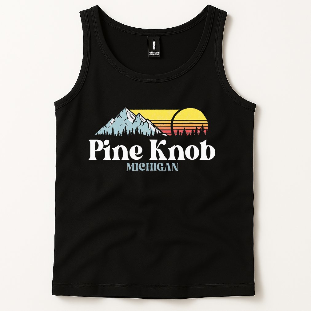 Pine Knob Michigan Ski Snowboarding Vacations Hiking Trails Tank Top