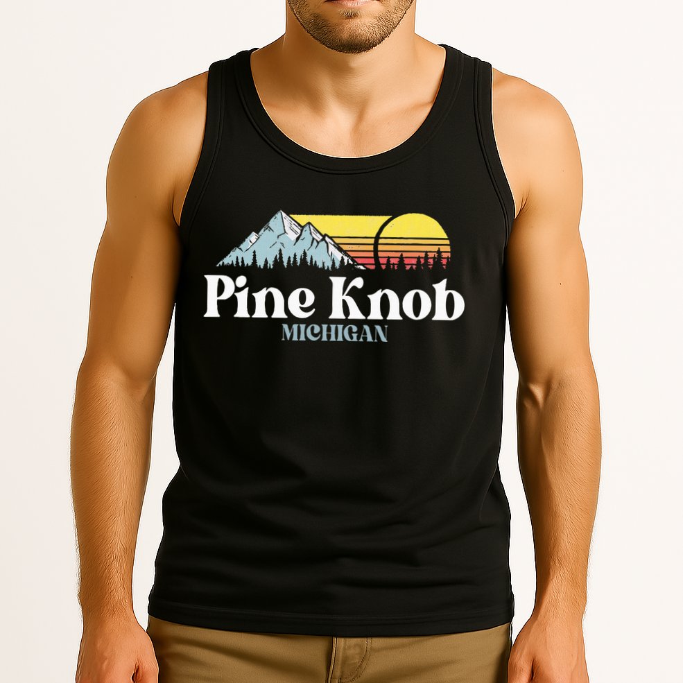 Pine Knob Michigan Ski Snowboarding Vacations Hiking Trails Tank Top