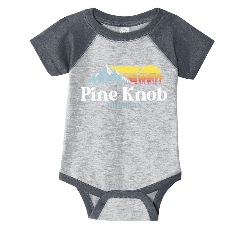 Pine Knob Michigan Ski Snowboarding Vacations Hiking Trails Infant Baby Jersey Bodysuit
