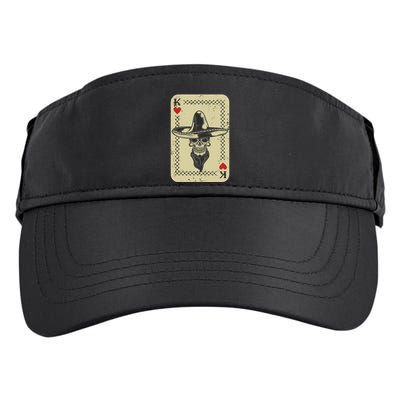 Poker King Mexico Sugar Skull Calavera Cards Player Cowboy Adult Drive Performance Visor