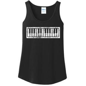 Piano Keyboard Musical Musician Pianist Gift Ladies Essential Tank