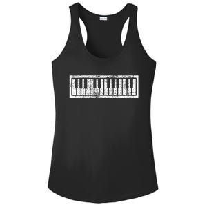 Piano Keyboard Musical Musician Pianist Gift Ladies PosiCharge Competitor Racerback Tank