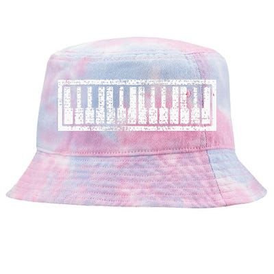 Piano Keyboard Musical Musician Pianist Gift Tie-Dyed Bucket Hat