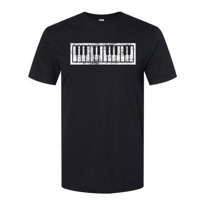 Piano Keyboard Musical Musician Pianist Gift Softstyle® CVC T-Shirt