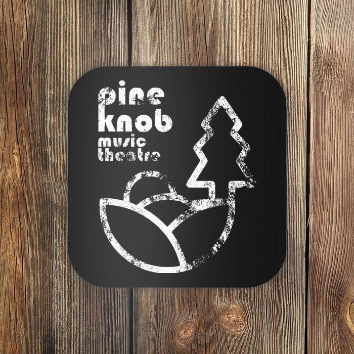 Pine Knob Music Theatre Vintage Distressed Worn Look Coaster