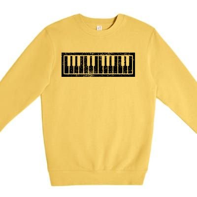 Piano Keyboard Musical Musician Pianist Gift Premium Crewneck Sweatshirt