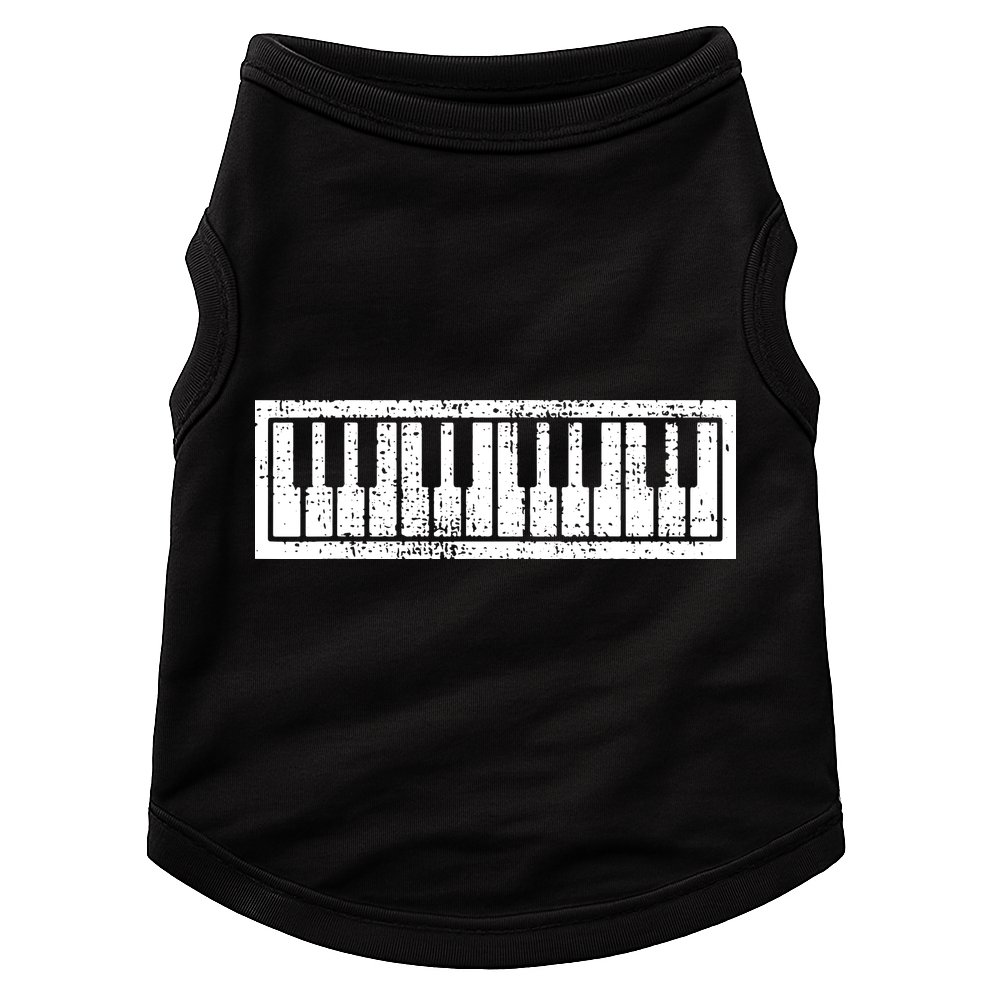 Piano Keyboard Musical Musician Pianist Gift Doggie Tank