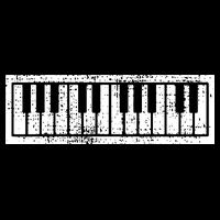 Piano Keyboard Musical Musician Pianist Gift 16 in Basic Backpack