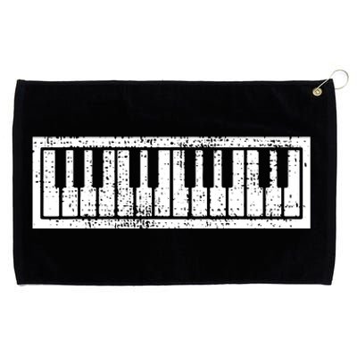 Piano Keyboard Musical Musician Pianist Gift Grommeted Golf Towel