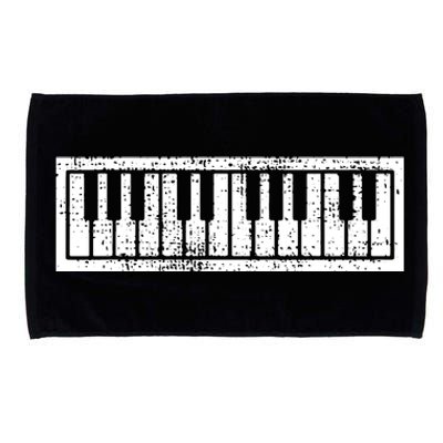 Piano Keyboard Musical Musician Pianist Gift Microfiber Hand Towel