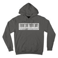 Piano Keyboard Musical Musician Pianist Gift Hoodie