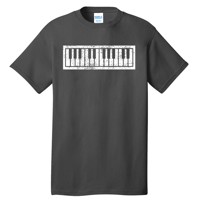 Piano Keyboard Musical Musician Pianist Gift Tall T-Shirt