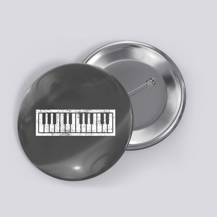 Piano Keyboard Musical Musician Pianist Gift Button