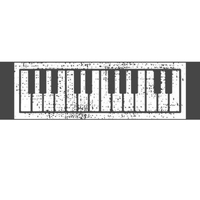 Piano Keyboard Musical Musician Pianist Gift Bumper Sticker