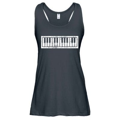 Piano Keyboard Musical Musician Pianist Gift Ladies Essential Flowy Tank