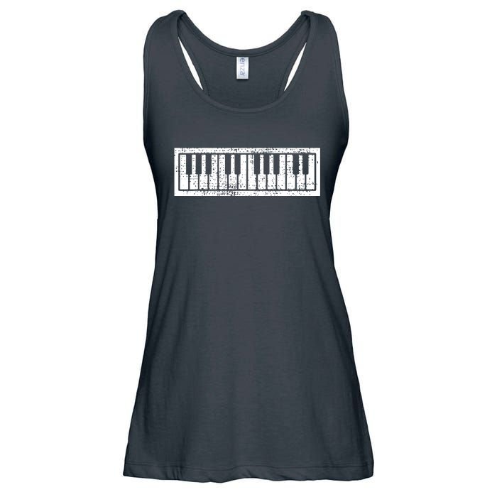 Piano Keyboard Musical Musician Pianist Gift Ladies Essential Flowy Tank