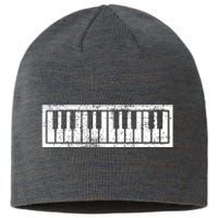 Piano Keyboard Musical Musician Pianist Gift Sustainable Beanie