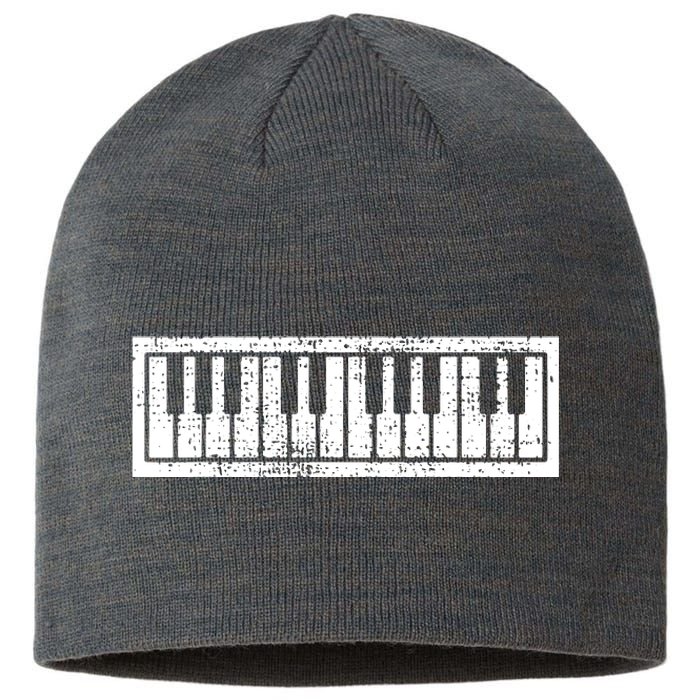 Piano Keyboard Musical Musician Pianist Gift Sustainable Beanie