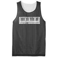 Piano Keyboard Musical Musician Pianist Gift Mesh Reversible Basketball Jersey Tank