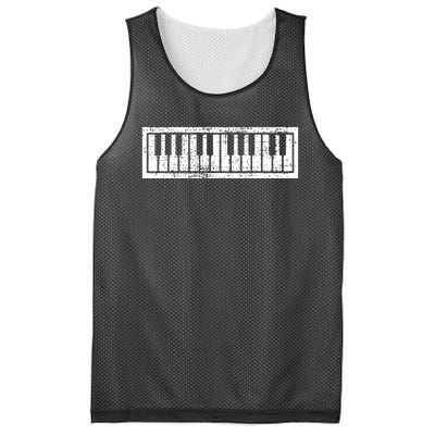 Piano Keyboard Musical Musician Pianist Gift Mesh Reversible Basketball Jersey Tank