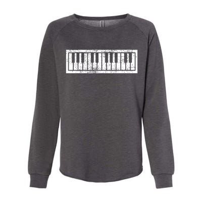 Piano Keyboard Musical Musician Pianist Gift Womens California Wash Sweatshirt