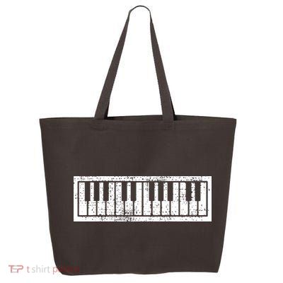 Piano Keyboard Musical Musician Pianist Gift 25L Jumbo Tote