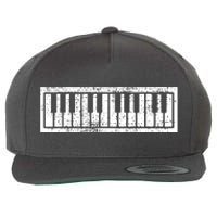 Piano Keyboard Musical Musician Pianist Gift Wool Snapback Cap