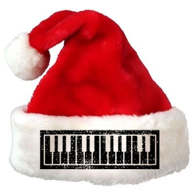 Piano Keyboard Musical Musician Pianist Gift Premium Christmas Santa Hat