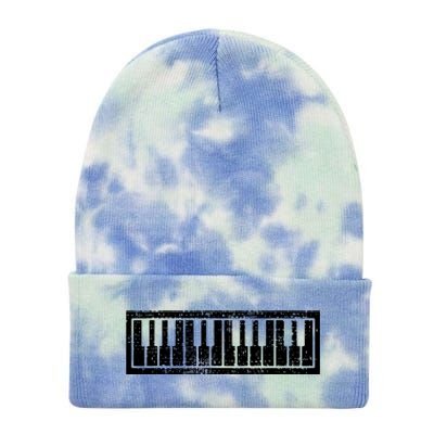 Piano Keyboard Musical Musician Pianist Gift Tie Dye 12in Knit Beanie