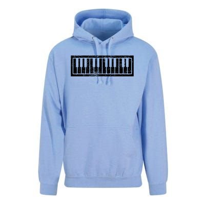 Piano Keyboard Musical Musician Pianist Gift Unisex Surf Hoodie