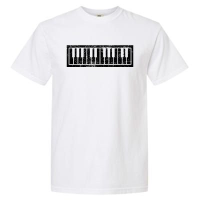 Piano Keyboard Musical Musician Pianist Gift Garment-Dyed Heavyweight T-Shirt