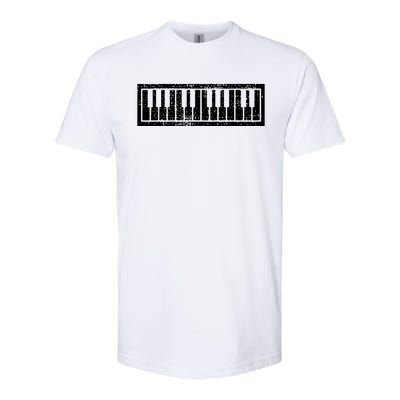 Piano Keyboard Musical Musician Pianist Gift Softstyle CVC T-Shirt